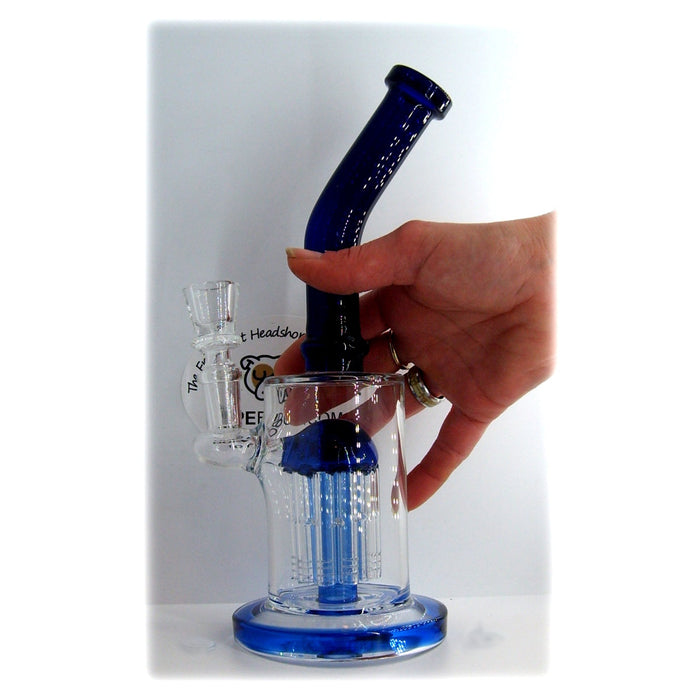 10" Bong (with Tree Perc & Bent Neck) by Boo Glass