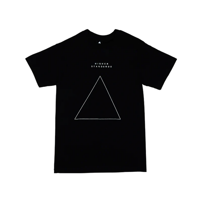 Higher Standards T-Shirt - Embroidered Triangle