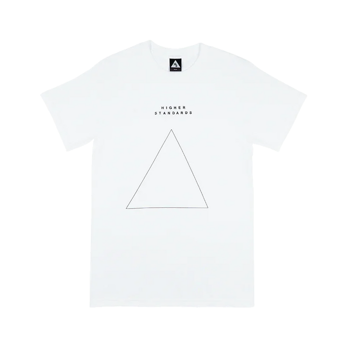 Higher Standards T-Shirt - Embroidered Triangle