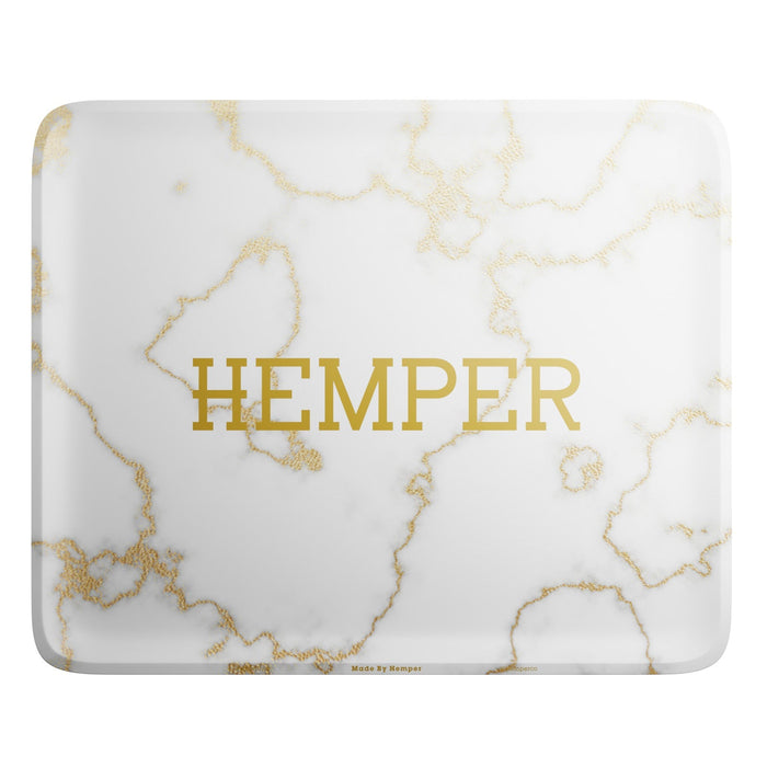 HEMPER  - Luxe White Marble Rolling Tray