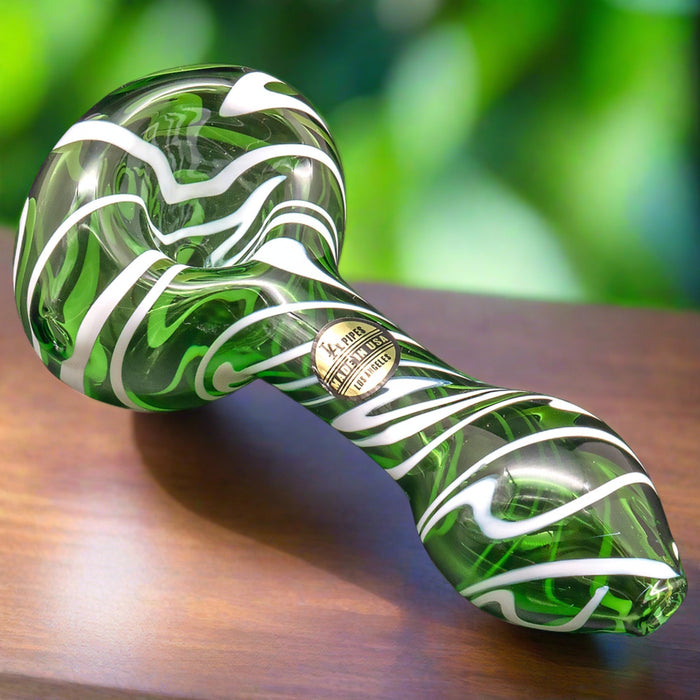 "Warped Space" Color Glass Hand-Pipe