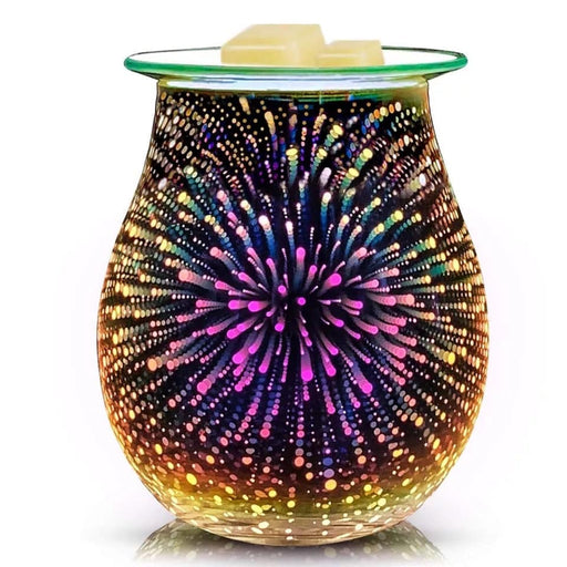 “3D Lights” Oil Diffuser - Hand Painted - Patientopia, The Community Smoke Shop