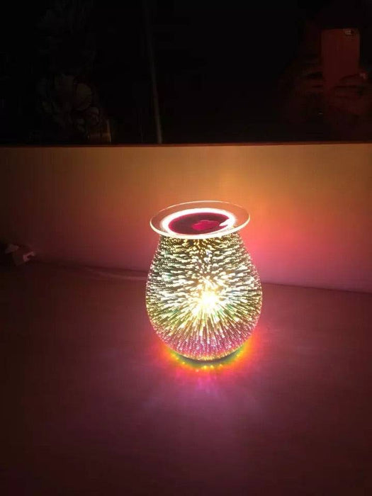 “3D Lights” Oil Diffuser - Hand Painted - Patientopia, The Community Smoke Shop