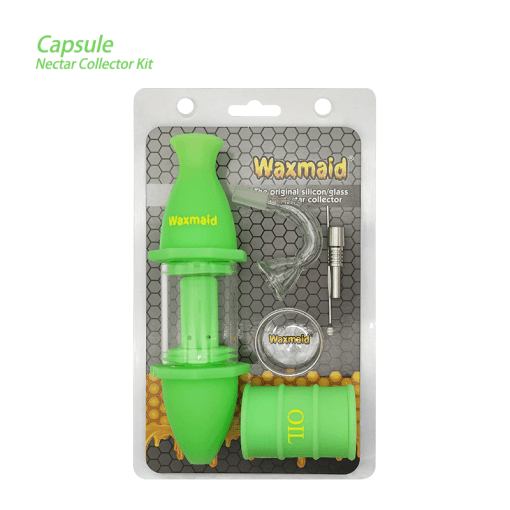 Waxmaid Upgraded Capsule Silicone Glass Nectar Collector Kit