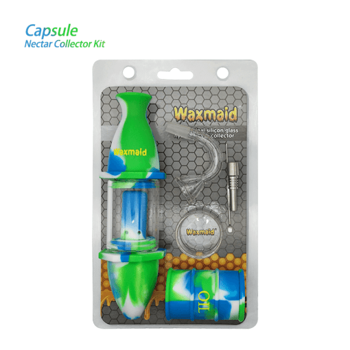 Waxmaid Upgraded Capsule Silicone Glass Nectar Collector Kit