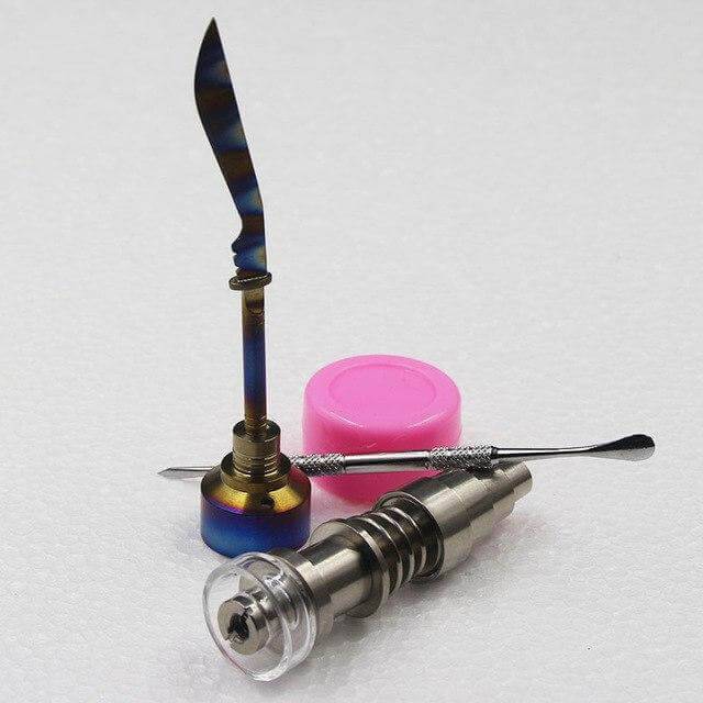 "Little Hybrid" Dab Nail - with Silicone Carb Cap - Patientopia, The Community Smoke Shop