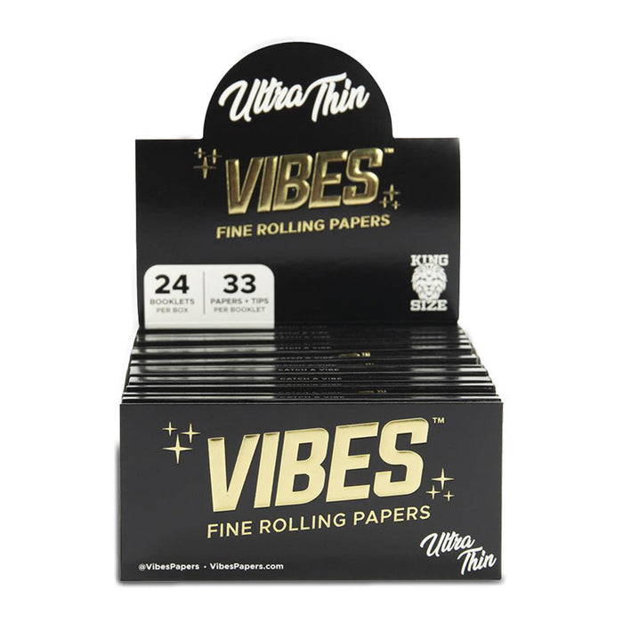 Vibes Papers w/ Filters - King Size - Ultra Thin