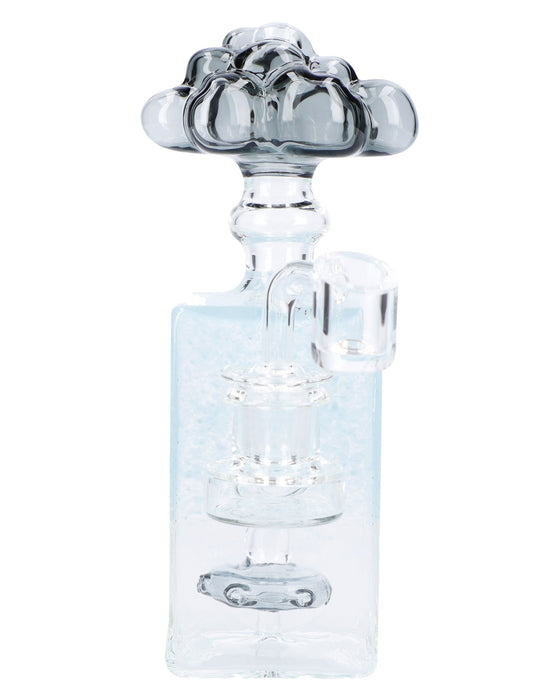 Bubbler w/Quartz-Light Blue-7in(RCL-S-002LB)