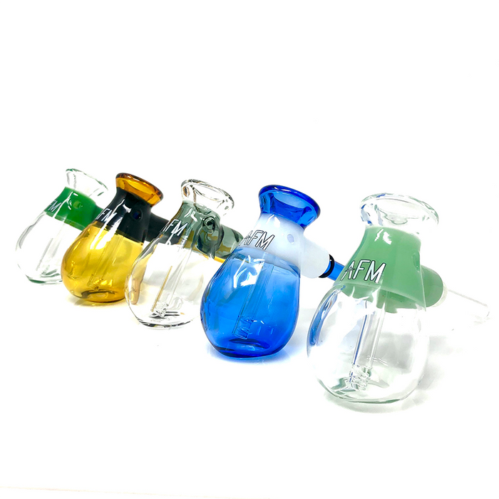 6" AFM Fat Hammer Color Glass Bubbler