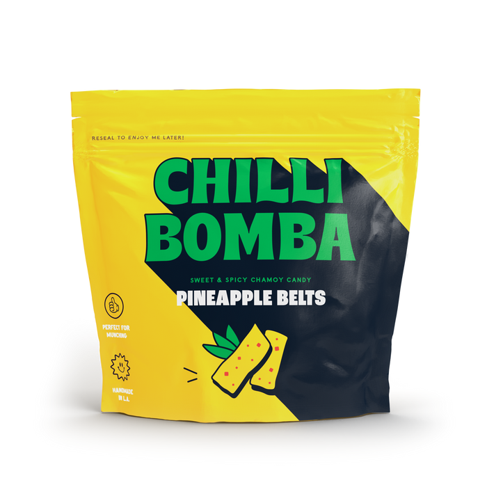 Chilli Bomba Pineapple Belts Munchies - 8oz