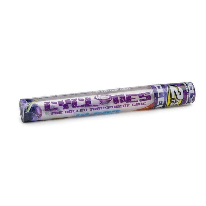 Cyclones Clear Pre-Rolled Cone - 2pk - Grape