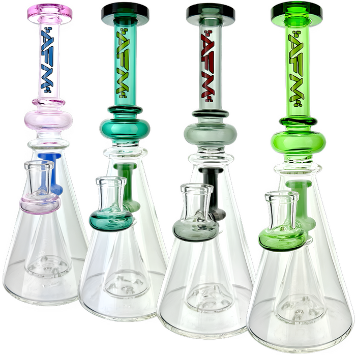 10" AFM Glass Overlook Color Glass Dab Rig