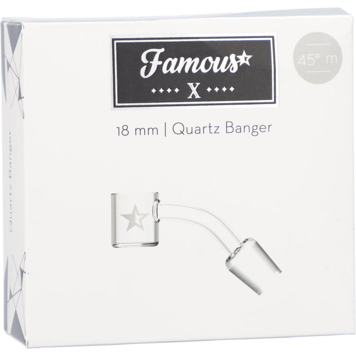 Famous X Replacement Banger - 45 Degree 18mm Male