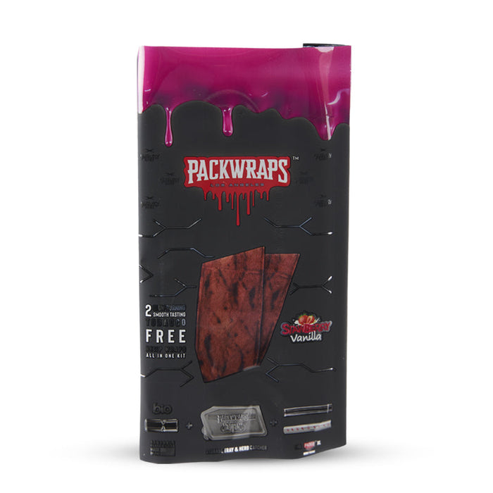 Packwraps x Twisted Hemp Wraps 2pk with Glass Tip - Strawberry Vanilla