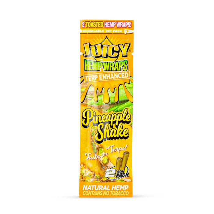 Juicy Jay's Terp Enhanced Hemp Wraps - 2pk - Pineapple Shake