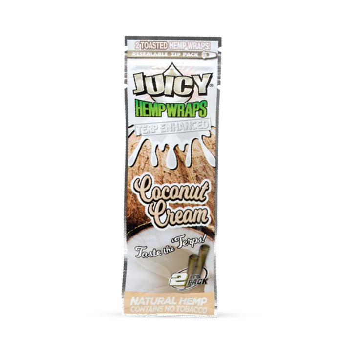 Juicy Jay's Terp Enhanced Hemp Wraps - 2pk - Coconut Cream