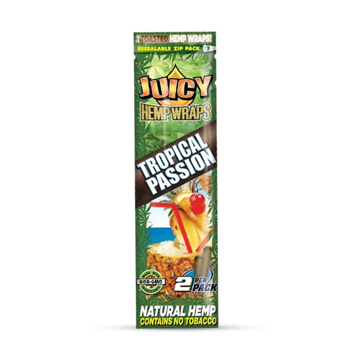 Juicy Jay's Hemp Wraps - 2pk - Tropical Passion