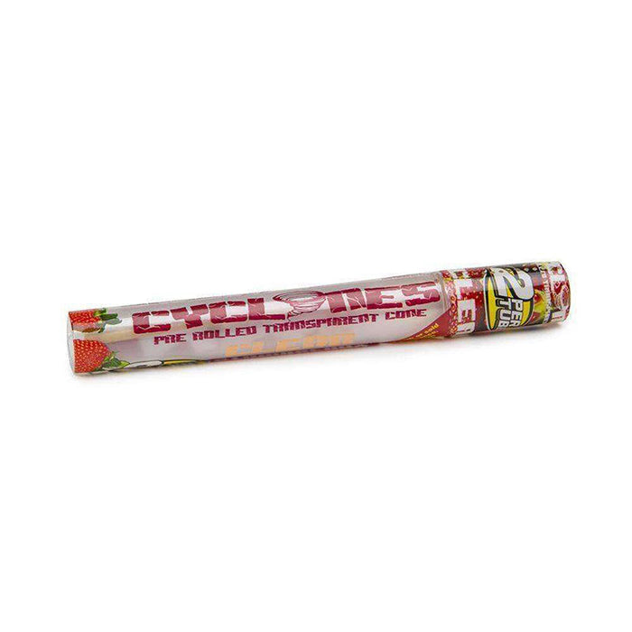 Cyclones Clear Pre-Rolled Cone - 2pk - Strawberry