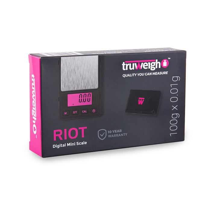 Truweigh Riot Scale - 100g x 0.01g - Pink
