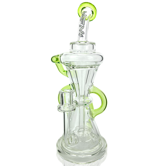 12" AFM Glass Looking Clear Recycler Dab Rig