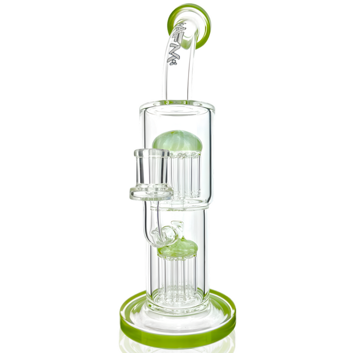 12" AFM Glass Double Arm Tree Perc Glass Rig