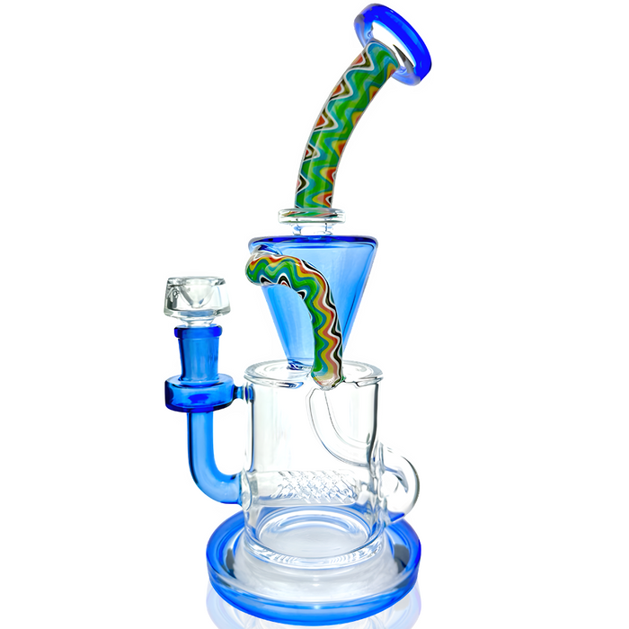 10" AFM Glass Drain Recycler Reversal Inline Dab Rig