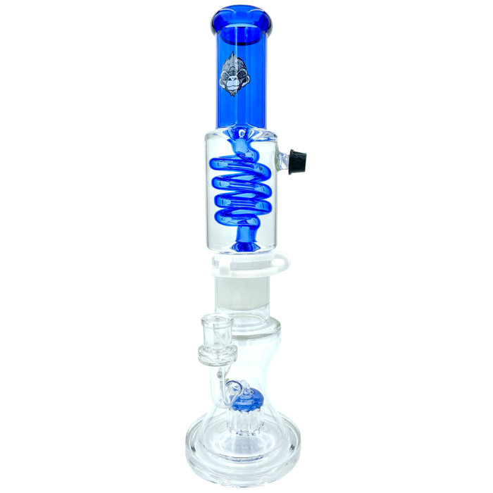 14" AFM Glass Tree Perc Glass Freezable Coil Beaker Bong