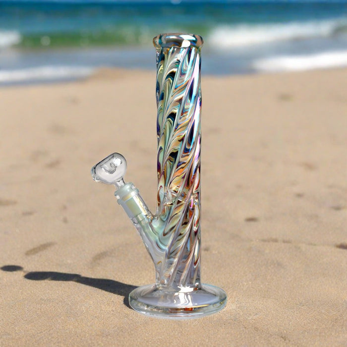 16 Inch Straight Shooter w/ Iridescent Glass