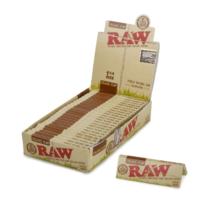 RAW Organic Hemp 1 1/4 Rolling Papers